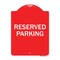 Signmission Designer Series Reserved Parking Bright Yellow, Red & White Aluminum Sign, 18" x 24", RW-1824-22991 A-DES-RW-1824-22991 - alternate 1